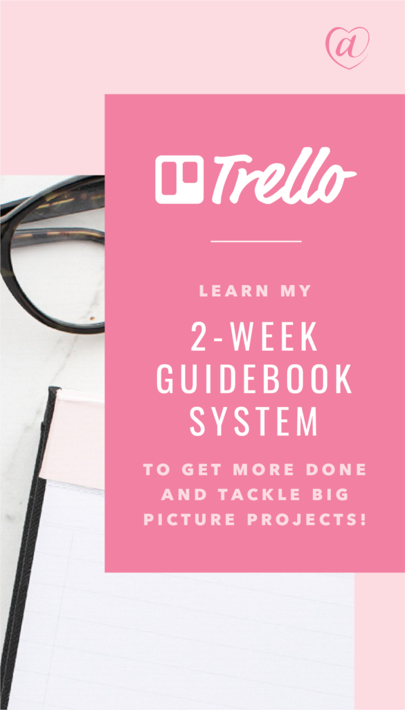 How I Organize Weekly To-Do’s & Big Picture Projects (Trello BTS) // Creative at Heart #productivity #organizingmyweek #goalsetting #gettingthingsdone #makingthingshappen #smallbusiness #bosslady #themedays #2weekguidebook