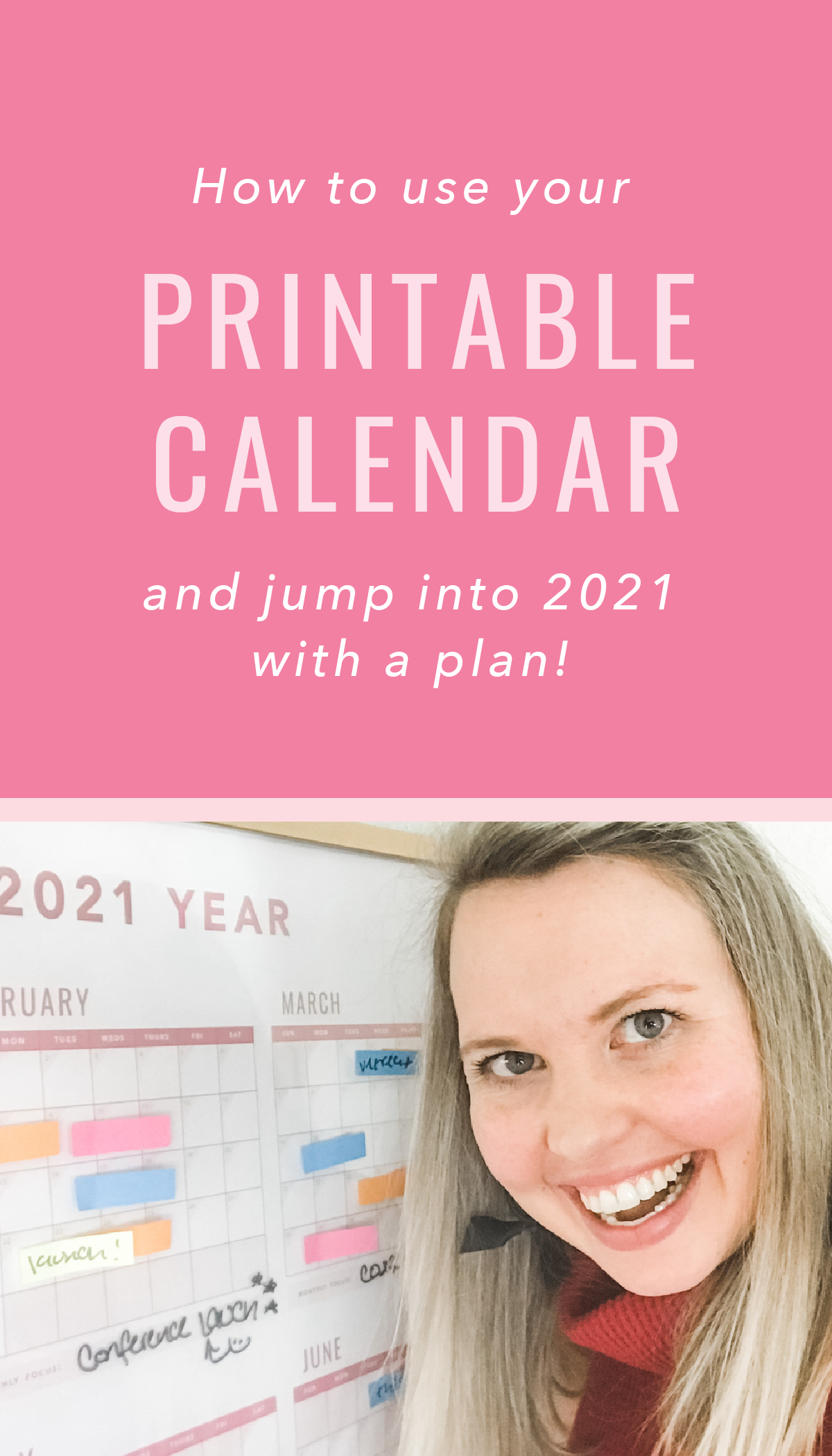 How to Use Your Printable Calendar // Creative at Heart #endofyear #printablecalendar #2020 #2021 #annualplanning