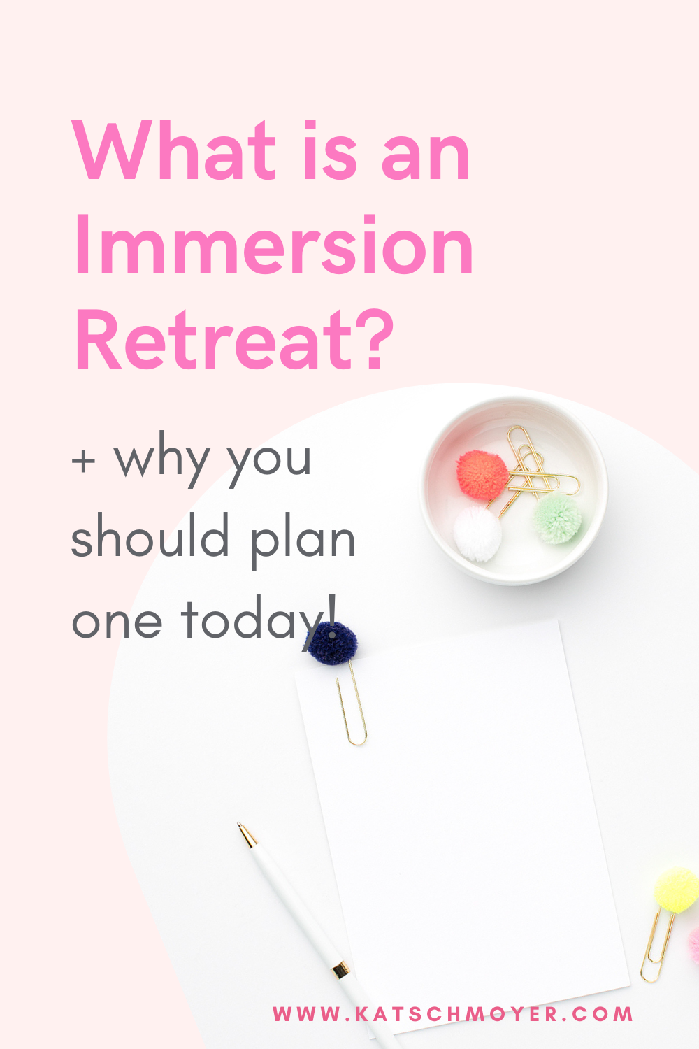 Tips for planning an immersion retreat including what it is and why you need one for your small business shared by from integrator and business coach Kat Schmoyer
