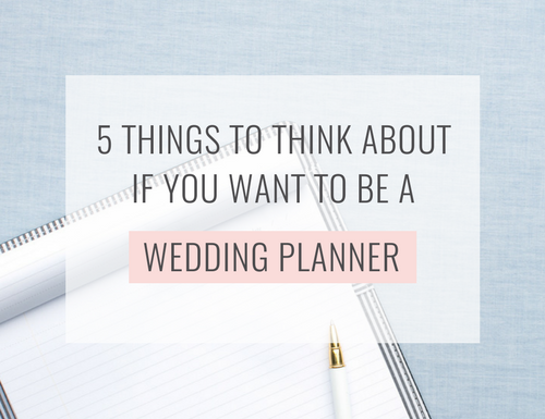 5 things to think about if you want to be a wedding planner Kat Schmoyer Education #business #weddingplanner #education #creative #smallbiz #entrepreneur