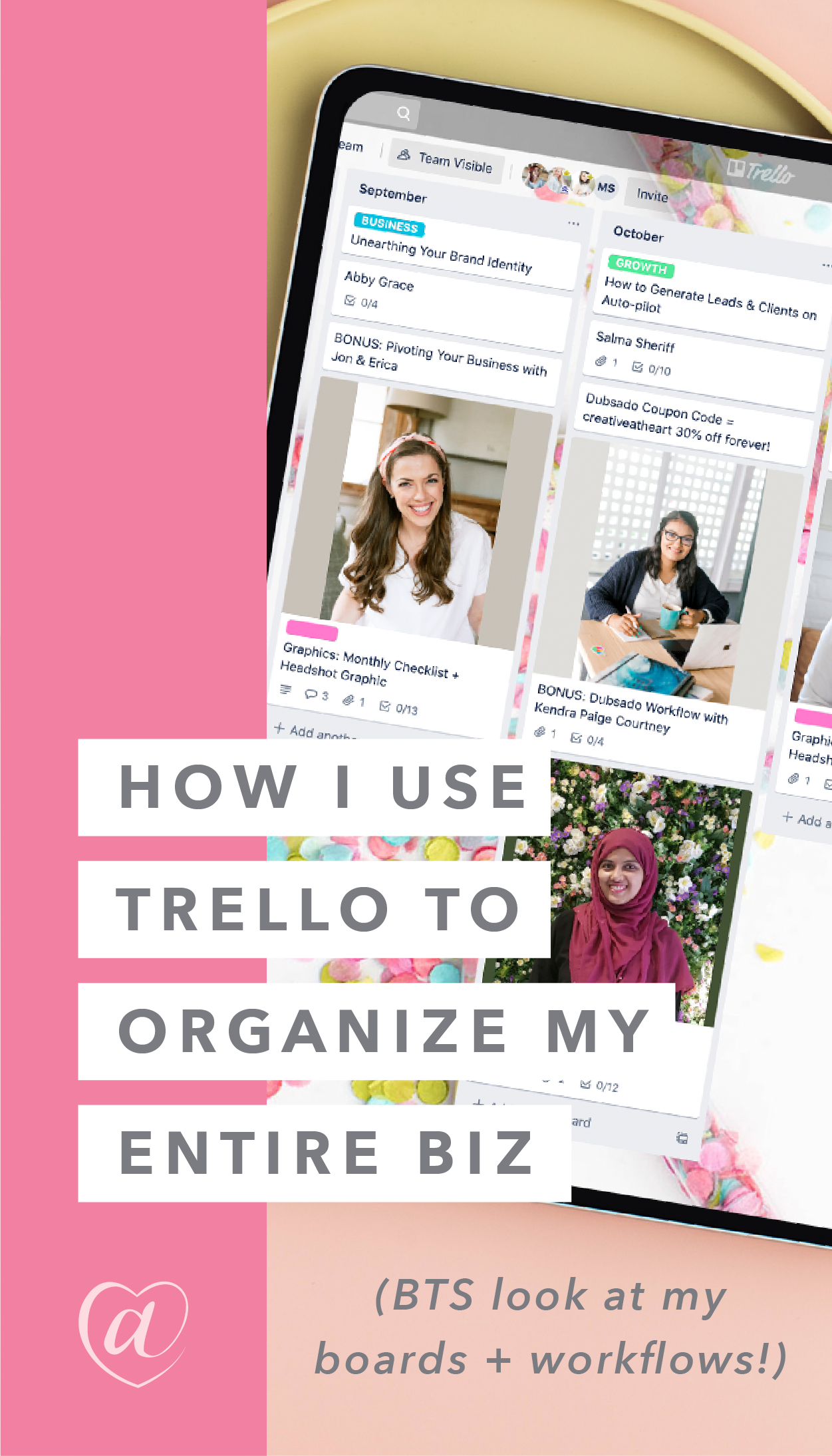 Using Trello to Increase Productivity (BTS look at my 2020 boards + workflow examples!)  // Creative at Heart #trello #productivity #smallbusiness #workingfromhome #trelloforateam 
