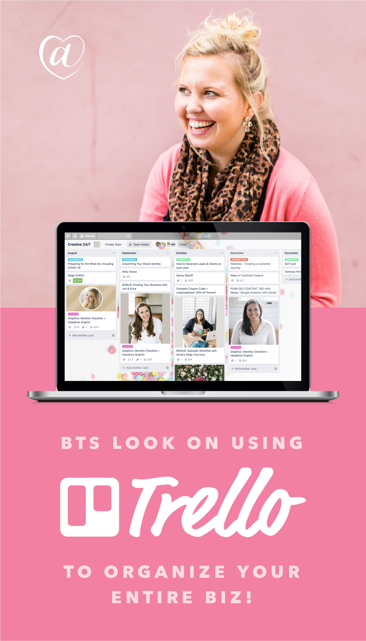 Using Trello to Increase Productivity (BTS look at my 2020 boards + workflow examples!)  // Creative at Heart #trello #productivity #smallbusiness #workingfromhome #trelloforateam 