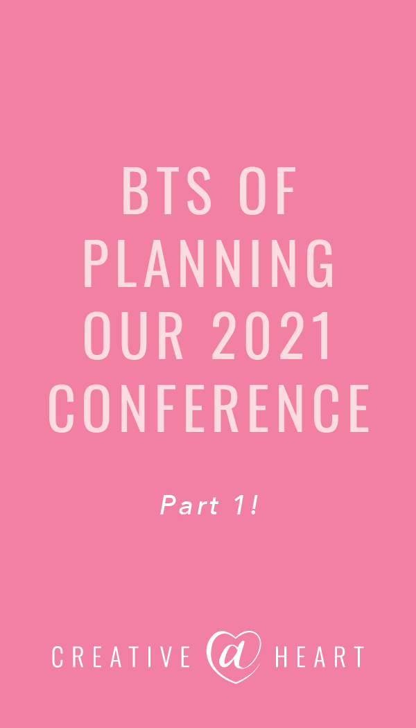 BTS of Planning Round 10 (Part 1) // Creative at Heart #creativeatheartconference #planningaconference #herestothecreatives #behindthescenes #conferenceplanner