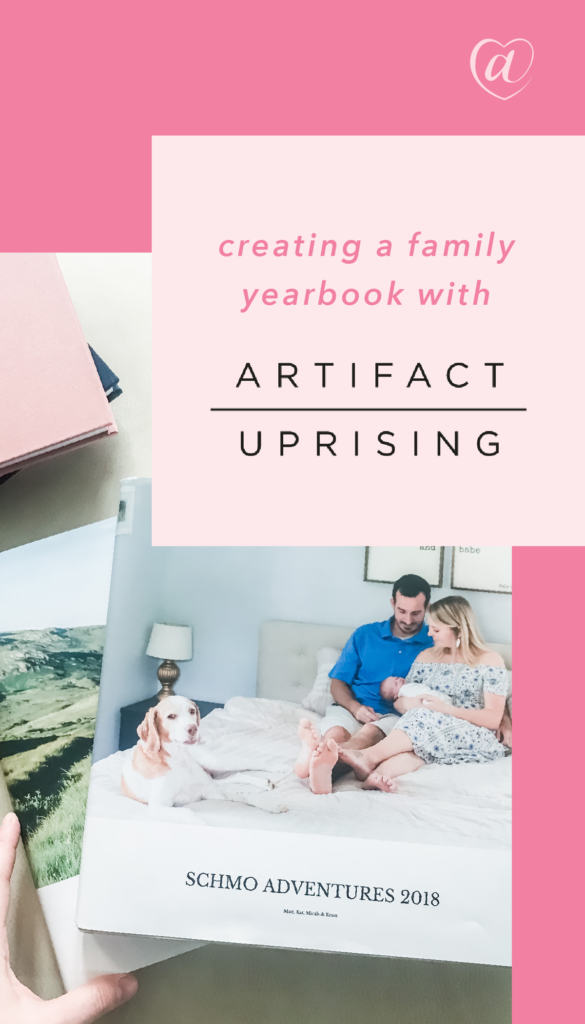 Creating a Family Yearbook // Creative at Heart #cultivatewhatmatters #memories #photobook #artifactuprising 